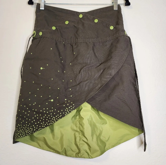 Skunkfunk Hi-low Wrap Skirt - Picture 1 of 13